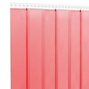 bændelgardin 200 mm x 1,6 mm 25 m PVC rød