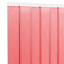 bændelgardin 200 mm x 1,6 mm 50 m PVC rød