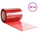 bændelgardin 300 mm x 2,6 mm 25 m PVC rød