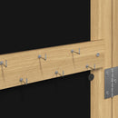 væghængt smykkeskab med spejl 30x8,5x106 cm