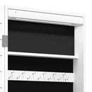 væghængt spejlskab med LED-lys hvid