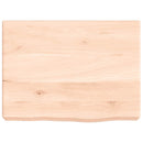 væghylde 40x30x(2-6) cm ubehandlet massivt egetræ