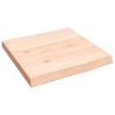 væghylde 40x40x(2-4) cm ubehandlet massivt egetræ