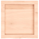 væghylde 40x40x(2-6) cm ubehandlet massivt egetræ