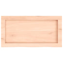væghylde 60x30x(2-6) cm ubehandlet massivt egetræ