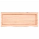 væghylde 80x30x(2-4) cm ubehandlet massivt egetræ