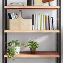 væghylde 80x40x(2-4) cm ubehandlet massivt egetræ