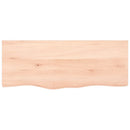 væghylde 100x40x(2-4) cm ubehandlet massivt egetræ