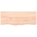 væghylde 100x40x(2-6) cm ubehandlet massivt egetræ
