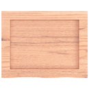 væghylde 40x30x(2-4) cm behandlet massivt egetræ lysebrun