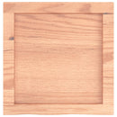 væghylde 40x40x(2-4) cm behandlet massivt egetræ lysebrun