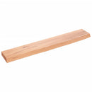 væghylde 60x10x2 cm behandlet massivt egetræ lysebrun