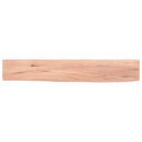 væghylde 60x10x2 cm behandlet massivt egetræ lysebrun