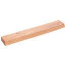 væghylde 60x10x4 cm behandlet massivt egetræ lysebrun