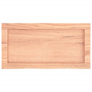 væghylde 60x30x(2-4) cm behandlet massivt egetræ lysebrun