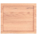 væghylde 60x50x(2-6) cm behandlet massivt egetræ lysebrun