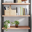 væghylde 100x50x(2-4) cm behandlet massivt egetræ lysebrun