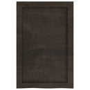væghylde 40x60x(2-6) cm behandlet massivt egetræ mørkebrun