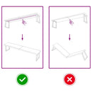 væghylde 120x40x(2-6) cm behandlet massivt egetræ mørkebrun