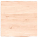 bordplade 40x40x(2-4)cm naturlig kant ubehandlet massivt træ