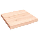 bordplade 40x40x(2-4)cm naturlig kant ubehandlet massivt træ
