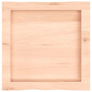 bordplade 40x40x(2-4)cm naturlig kant ubehandlet massivt træ