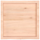 bordplade 60x60x(2-6)cm naturlig kant ubehandlet massivt træ
