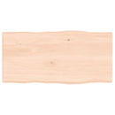 bordplade 80x40x(2-4)cm naturlig kant ubehandlet massivt træ