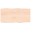 bordplade 80x40x(2-6)cm naturlig kant ubehandlet massivt træ