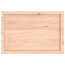 bordplade 80x50x(2-6)cm naturlig kant ubehandlet massivt træ