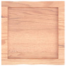 bordplade 40x40x(2-4) cm naturlig kant behandlet træ lysebrun