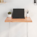 bordplade 60x40x(2-4) cm naturlig kant behandlet træ lysebrun
