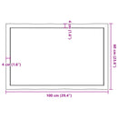 bordplade 100x60x(2-4) cm naturlig kant behandlet træ lysebrun