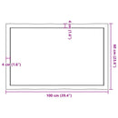 bordplade 100x60x(2-6) cm naturlig kant behandlet træ lysebrun