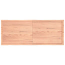 bordplade 160x60x(2-4) cm naturlig kant behandlet træ lysebrun