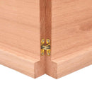 bordplade 160x60x(2-4) cm naturlig kant behandlet træ lysebrun