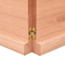 bordplade 180x40x(2-4) cm naturlig kant behandlet træ lysebrun
