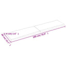 bordplade 180x40x(2-4) cm naturlig kant behandlet træ lysebrun