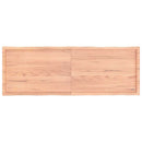 bordplade 180x60x(2-4) cm naturlig kant behandlet træ lysebrun