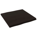 bordplade 60x60x(2-4) cm naturlig kant behandlet træ mørkebrun