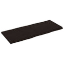 bordplade 120x50x(2-4) cm naturlig kant behandlet træ mørkebrun