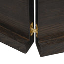 bordplade 120x50x(2-4) cm naturlig kant behandlet træ mørkebrun