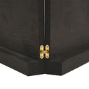 bordplade 120x50x(2-6) cm naturlig kant behandlet træ mørkebrun
