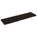 bordplade 140x40x(2-4) cm naturlig kant behandlet træ mørkebrun