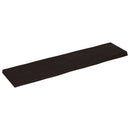 bordplade 160x40x(2-6) cm naturlig kant behandlet træ mørkebrun