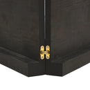 bordplade 160x40x(2-6) cm naturlig kant behandlet træ mørkebrun