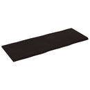 bordplade 160x60x(2-4) cm naturlig kant behandlet træ mørkebrun