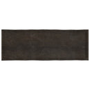 bordplade 180x60x(2-4) cm naturlig kant behandlet træ mørkebrun