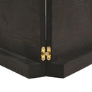 bordplade 180x60x(2-6) cm naturlig kant behandlet træ mørkebrun