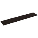 bordplade 200x40x(2-4) cm naturlig kant behandlet træ mørkebrun